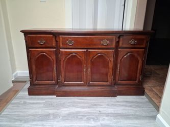 Wood Buffet Sideboard with Drawers and Cabinets