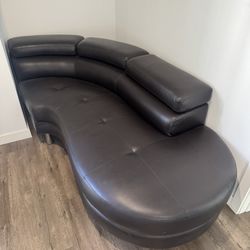 Leather Side Couch