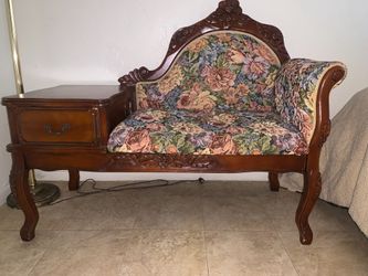 Design Toscano Victorian-style telephone gossip bench