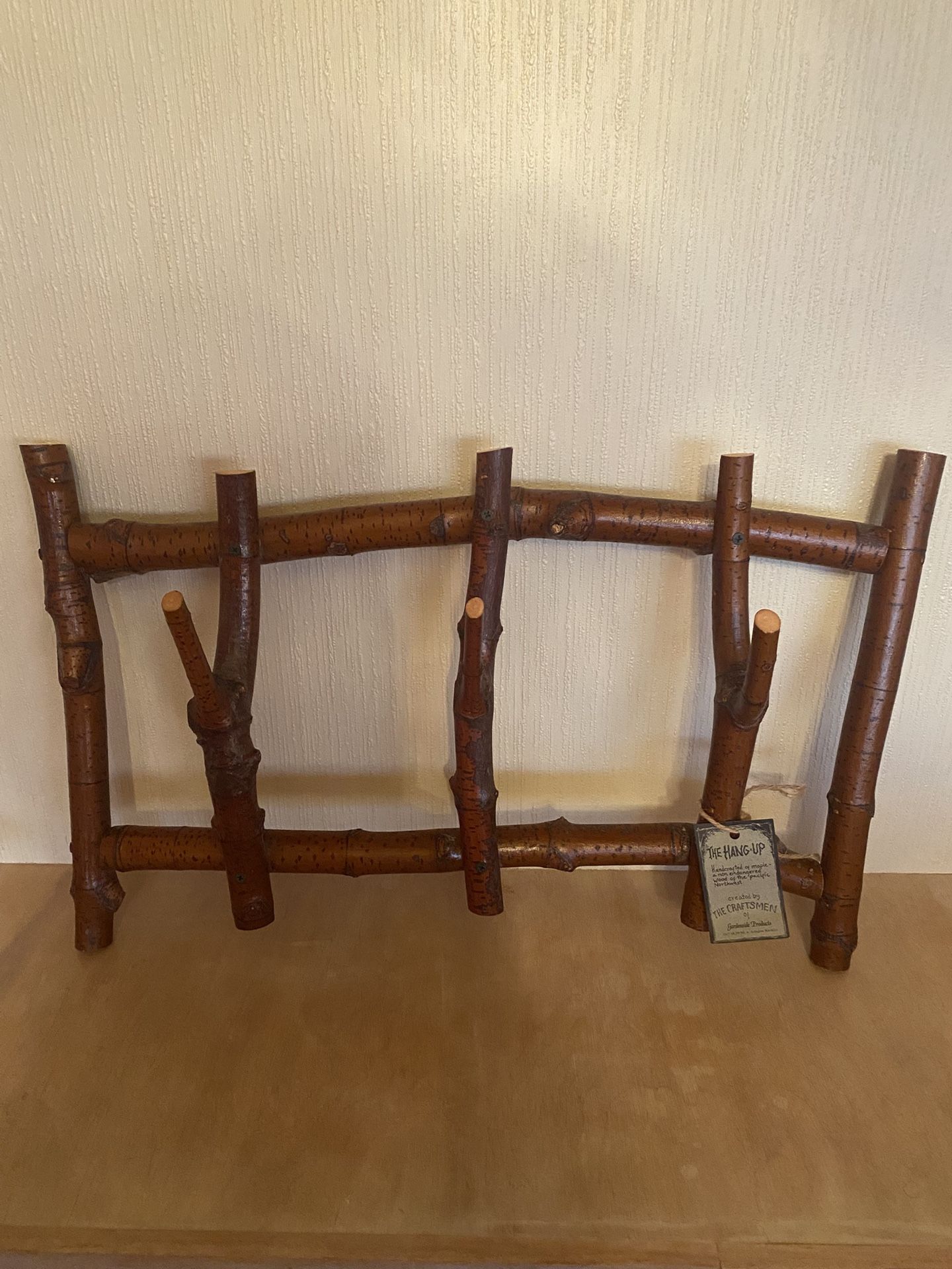 Vintage Hand Made Coat /hat Hanger . Arlington Wa Handcrafted