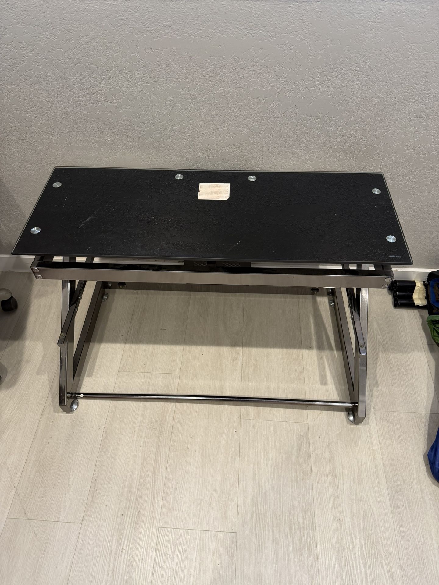 Glass And Chrome Multi-tier Tv Stand For Sale