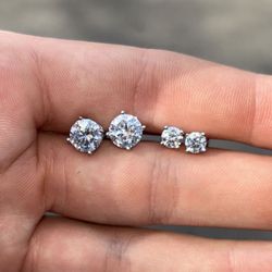 VVS1 Moissanite Diamond Earrings 925 Sterling Silver