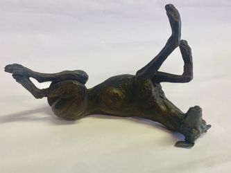 Bronze Sculpture - “Playful Greyhound “
