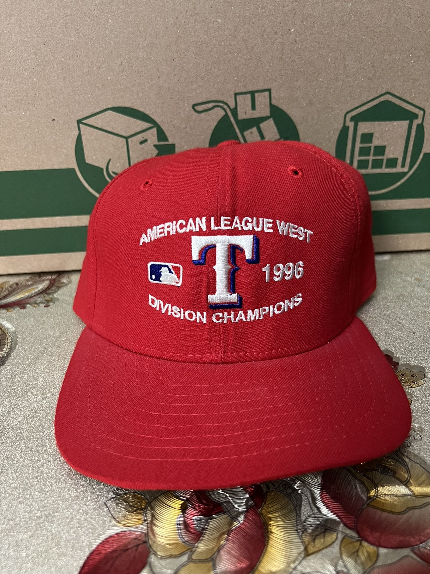 New Era MLB Texas Rangers 1996 American League West Division Champions Hat Cap