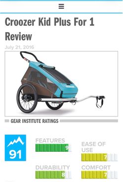 Kids Bike Trailer - Croozer Plus 1