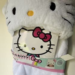 Hello Kitty Girl Blanket Hooded 