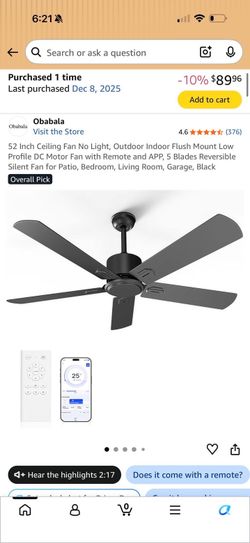Indoor outdoor ceiling fan
