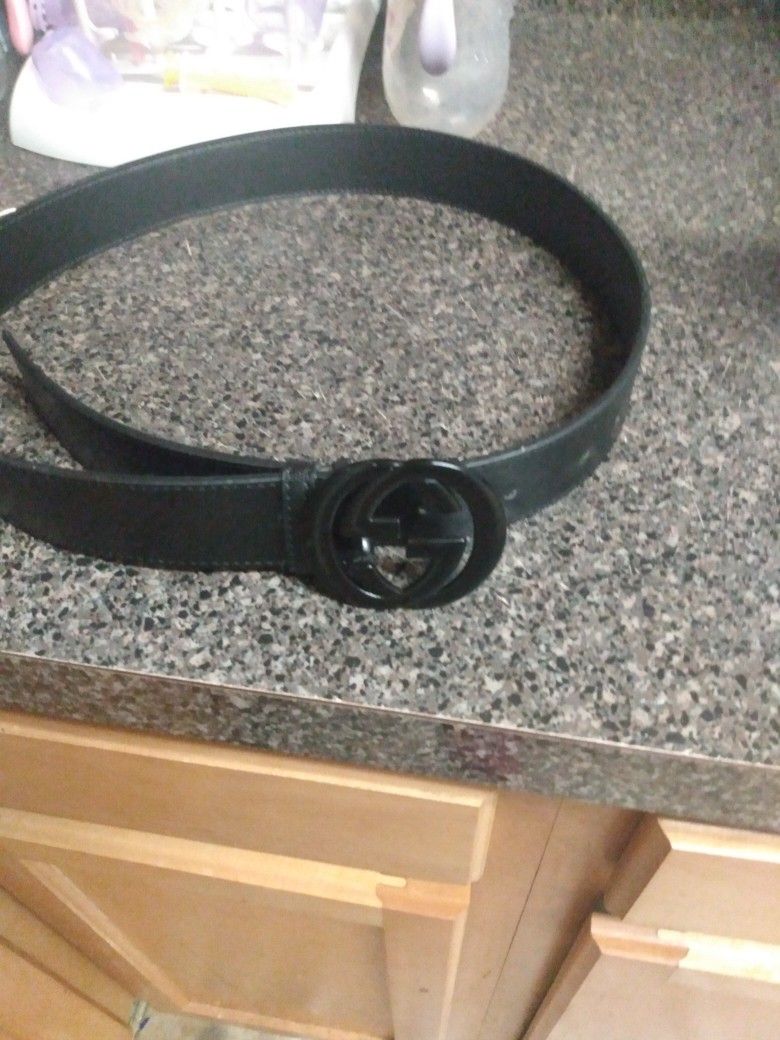 Black Gucci Belt