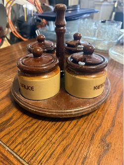 Vintage Condiment Serving Set