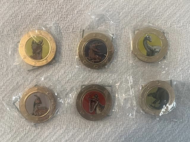 Jurassic World Park Collectible Coins & Disney Wonderball Coins