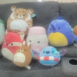 Huge Lot Of 9 Squishmellows New With Tags