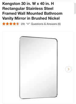 Kengston Framed Wall Mirror