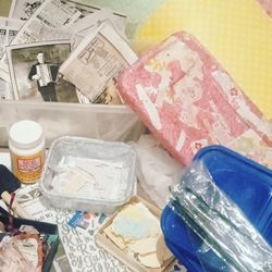 Huge Vintage Decoupage Lot!Old Photos,Mogpog &More!