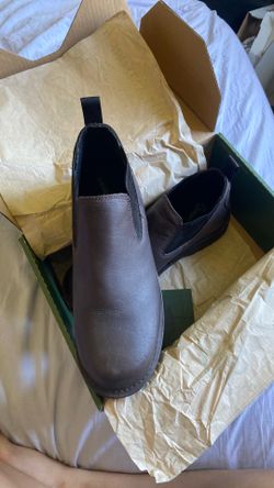 Danner Men's Brown Leather Slip-On Ankle Boots Slip Resistant US 9.5 D