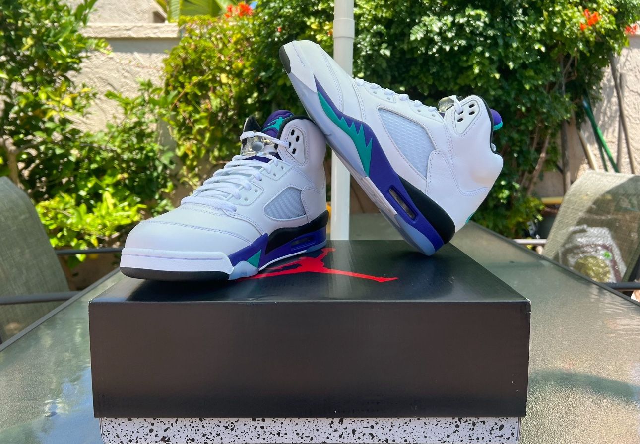 Jordan 5 Grapes Size 11 New In Box Proof Of Purchased
