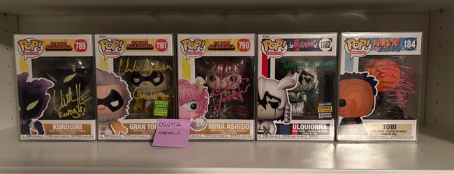 Signed Anime Funko Collection