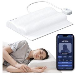 DRAVEL Premium Smart Anti-Snore Pillow,Advanced Positioning and Sound Monitoring,Sleep Well Premium Quality for Snorers Restful with App Tracking