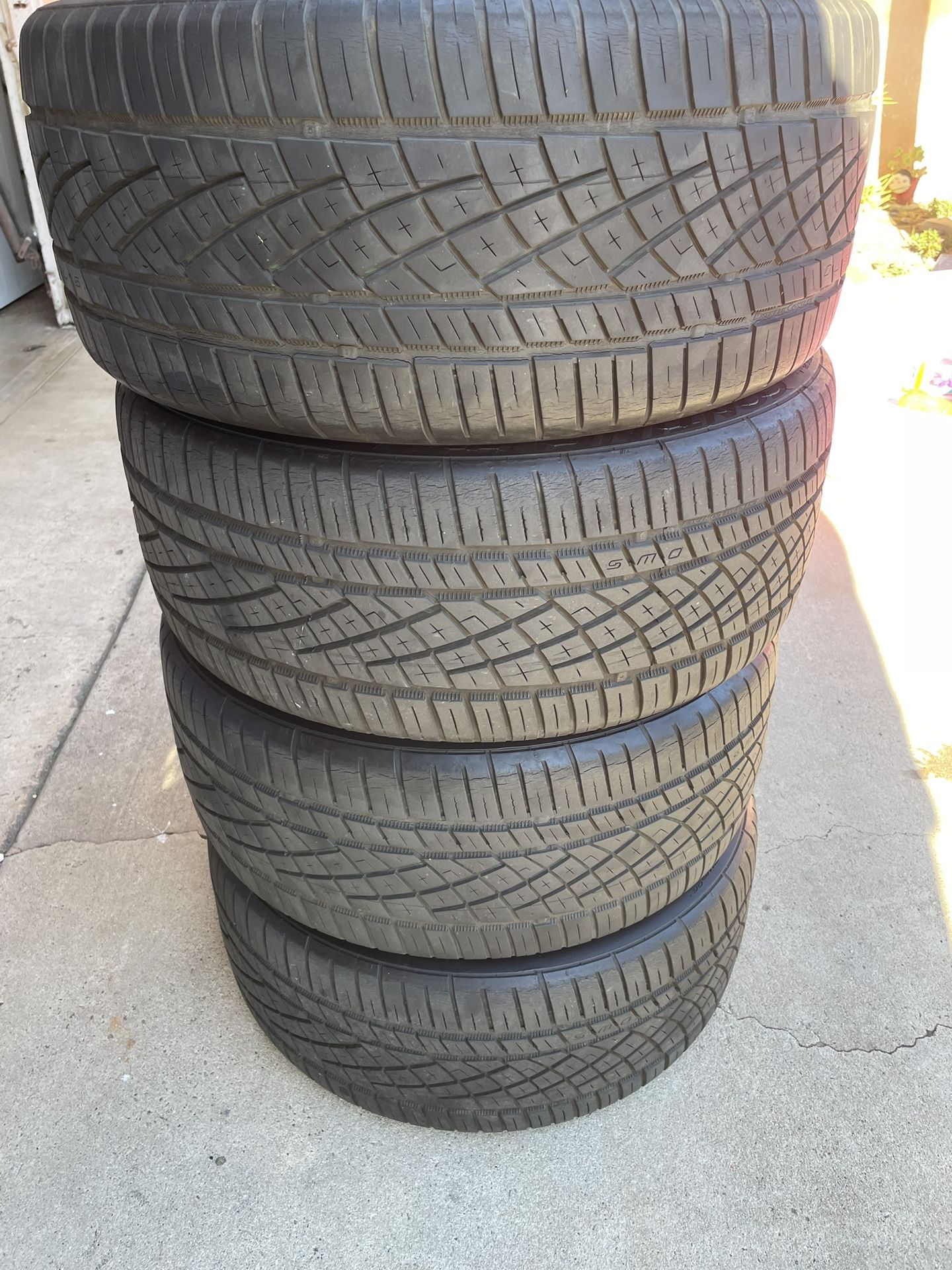 4 Continental Used Tires 235/40/ze18 En Buena’s Condisiones