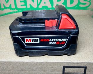 Milwaukee M18 REDLITHIUM XC 5.0Ah Battery 48-11-1850 Genuine 18V Tested