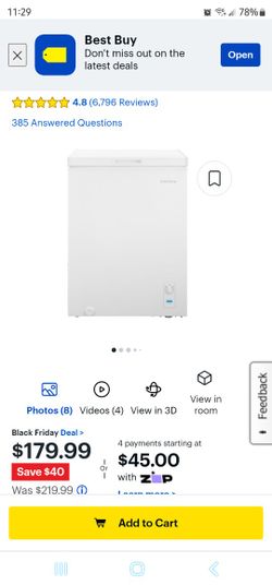 Insignia Deep Freezer