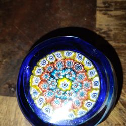 Murano Paper Weight With Cut Sides