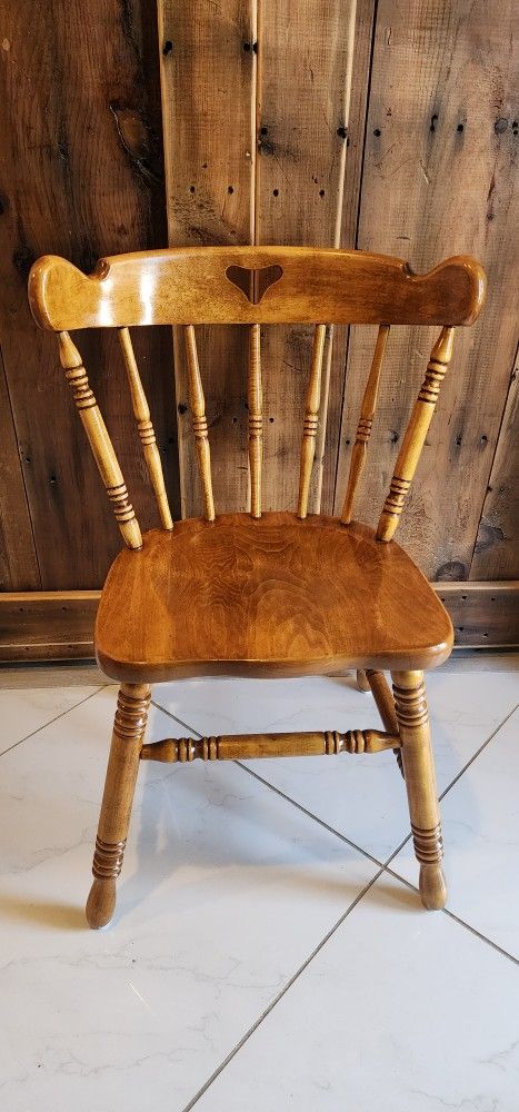 Vintage Maple Dining Chairs Set Of 4