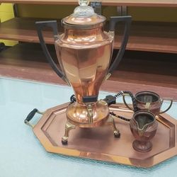 Vintage Universal Copper Coffee Pot Set