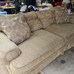 Bassett Couch/Sofa Chair And Ottoman