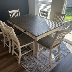 Counter Top Height Dining Table and Chairs