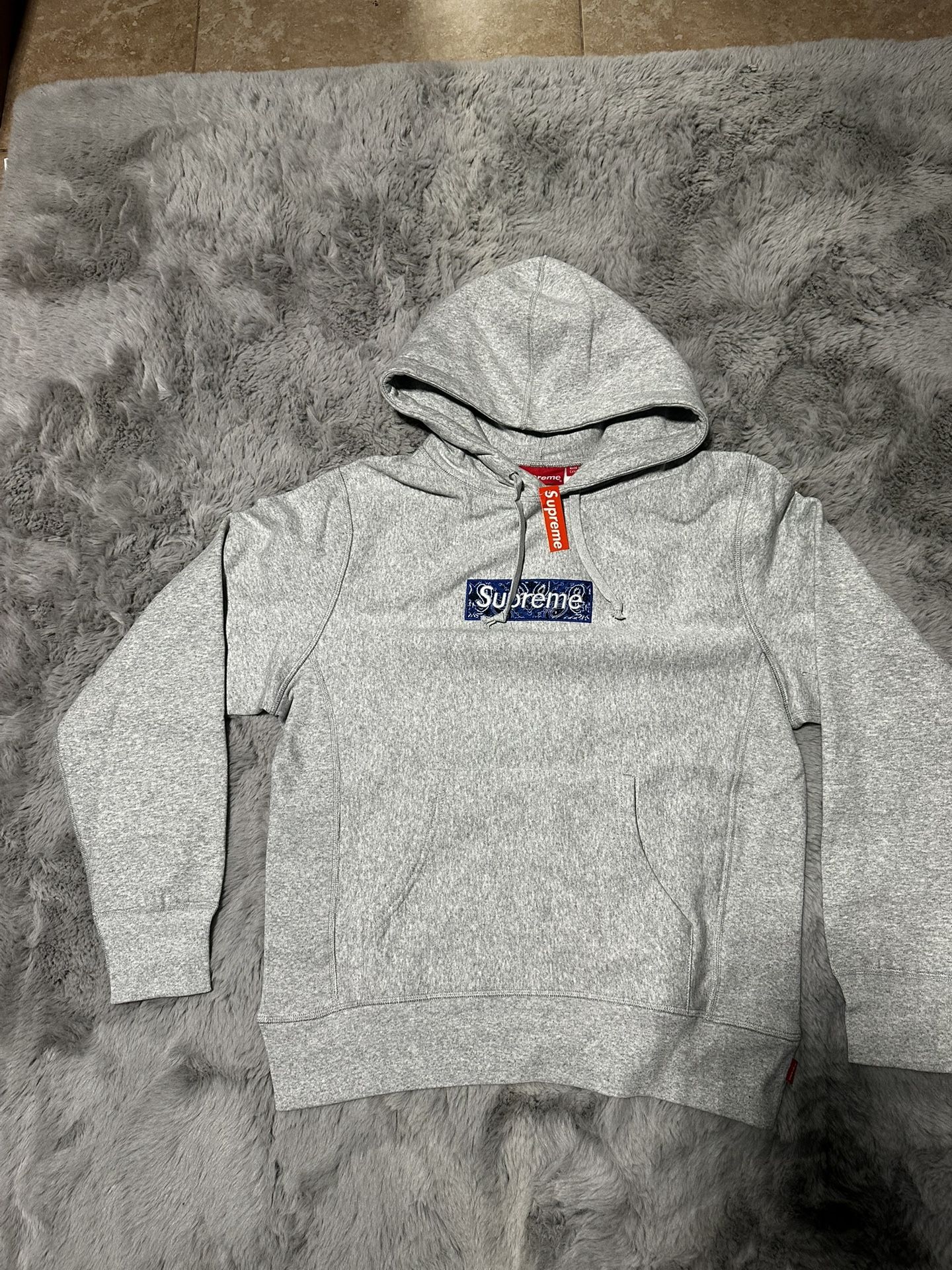Grey Supreme Hoodie