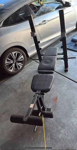 Athletic Works Standard Bench & Rack Combo with leg extension/curl $80 obo