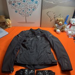 🔥 Alpinestars Stella T-GP Plus R Air V3 Woman Bike Jacket Black S n gloves Xs New‼️