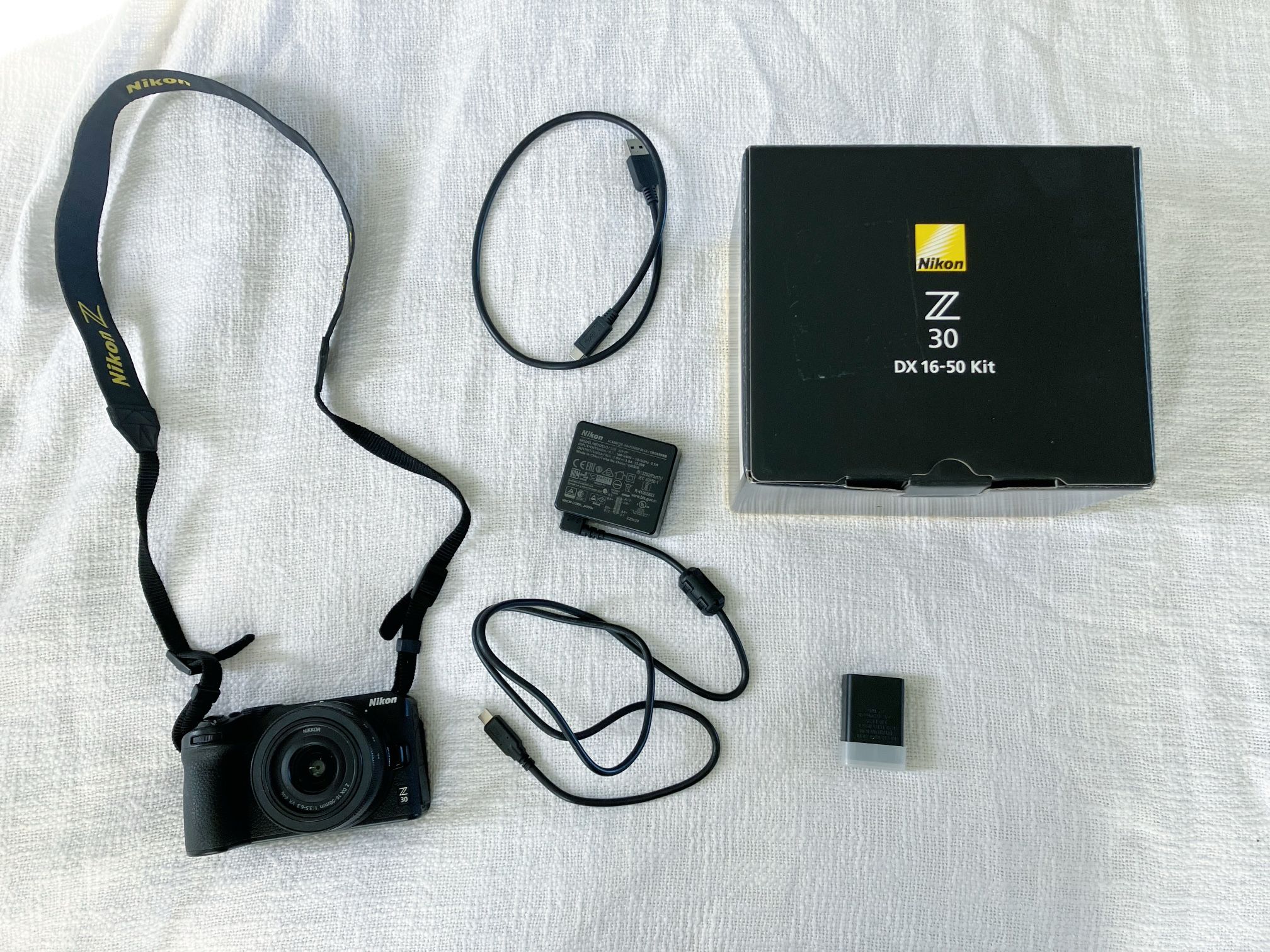 Nikon Z30 Camera | Box, Camera, Lens ,Charger, Cord, Extra Battery