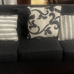 Blue 3 Seater Sofa Set 