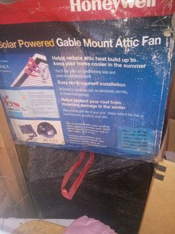 Solar powered attic fan