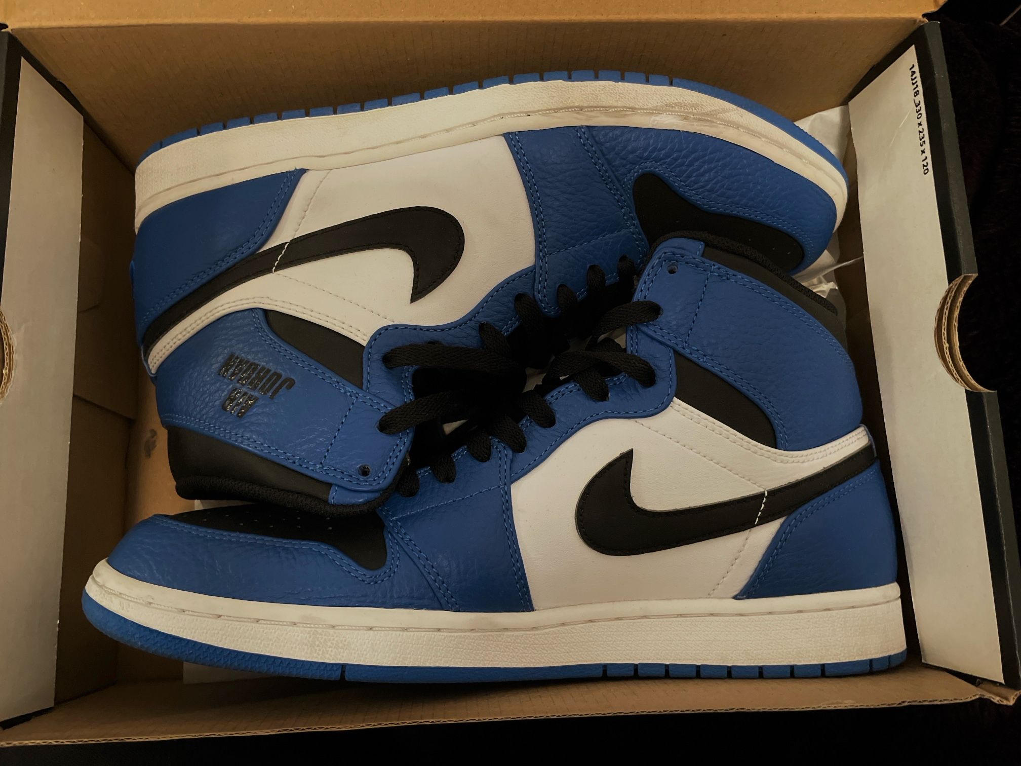 Blue Air Jordan 1s Mid
