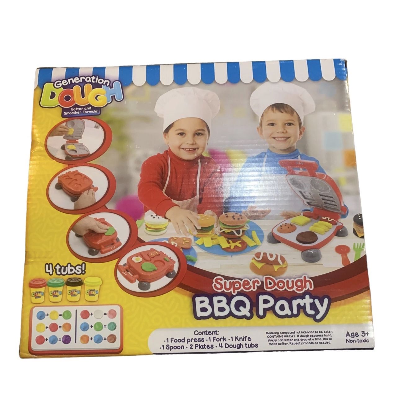 Super Dough BBQ Toy Party Ages 3+