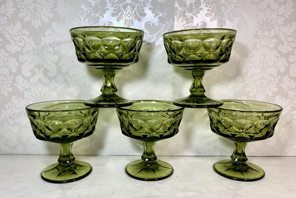 Vintage Set Of 14 Indiana Glass Co