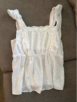 White Eyelet XL Top