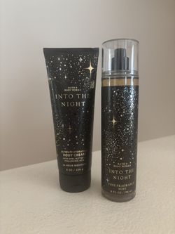 ✨Into the Night Ultimate Hydration Body Cream & Fine Fragrance Mist set for $20  