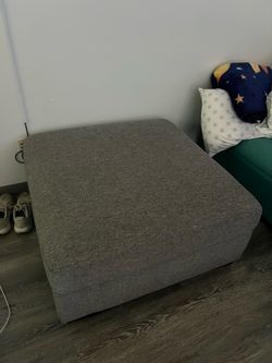 Gray ottoman