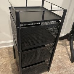 Three Tiers Kitchen Cart (w/Wheels)