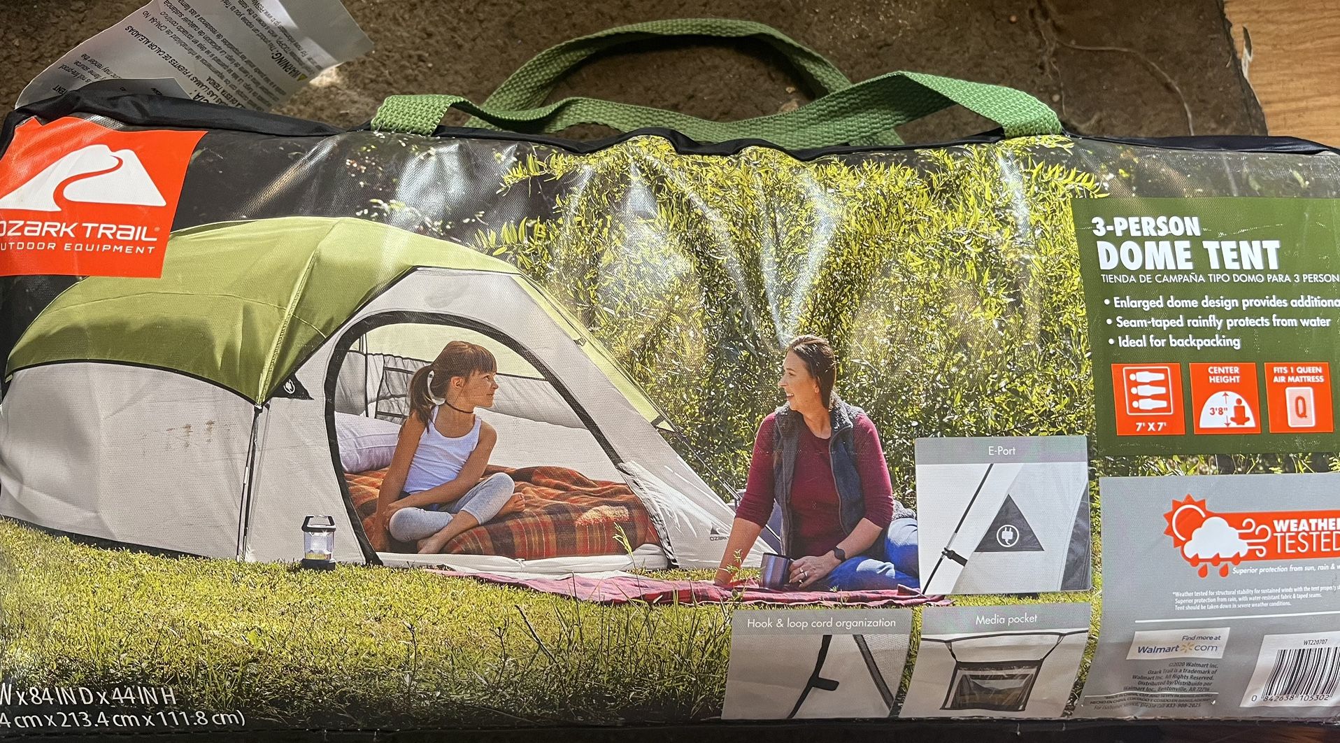 ozark trail 3 person DOME TENT clip & camp