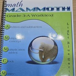 New Math Mammoth Grade 3 Work Text A