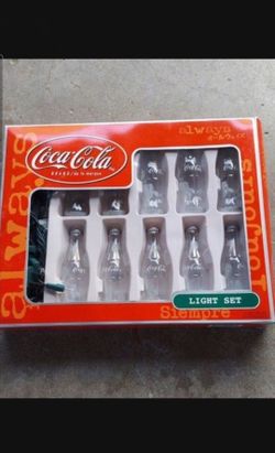 Christmas Lights Cola Brand Light Set Vintage Collectible Box 8