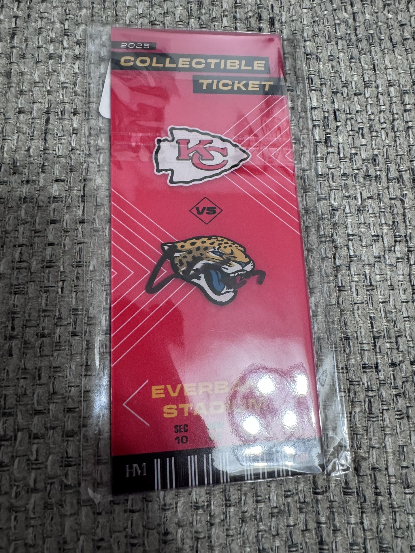 Chamarri Conner Signed Auto Acrylic Commemorative Week 5 Ticket Chiefs Metabilia