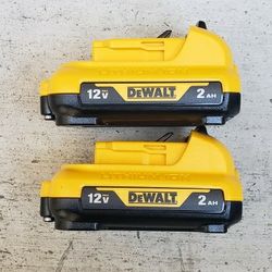 Dewalt 12v Batteries 2.0 Ah Brand New