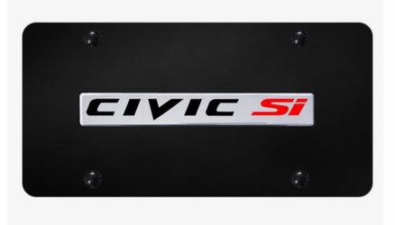 HONDA CIVIC SI LICENSE PLATE TAG