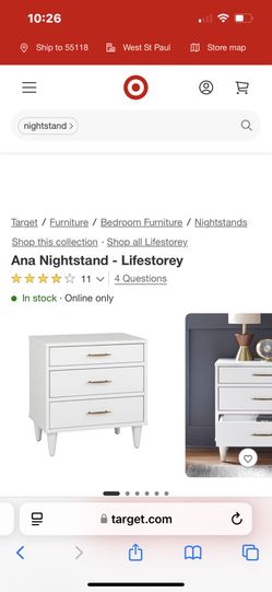 Ana Nightstand- Lifestorey