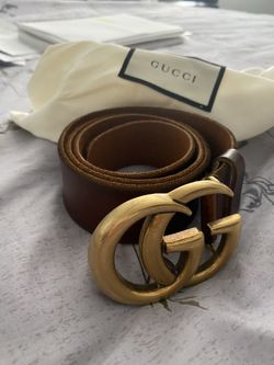 Large Buckle Double G Women’s Belt- 80